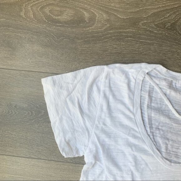 LNA Bondage Strap Tee T-Shirt White Short Sleeve Relaxed fit Strappy Size Small - Picture 5 of 10